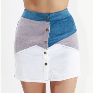 Brea Corduroy Button Down Skirt